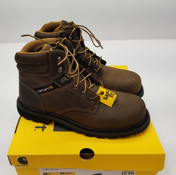 Mens boots Carhartt CMW6274 Steel Toe Brown Leathe - Picture 1 of 4
